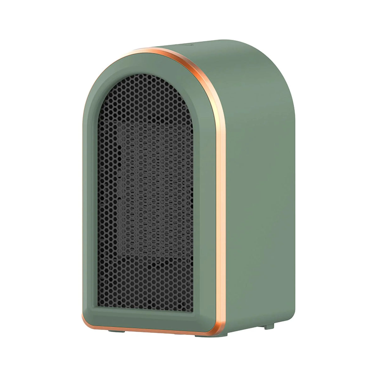 Green Mini Heater Fan with Tip Over Protection H2181