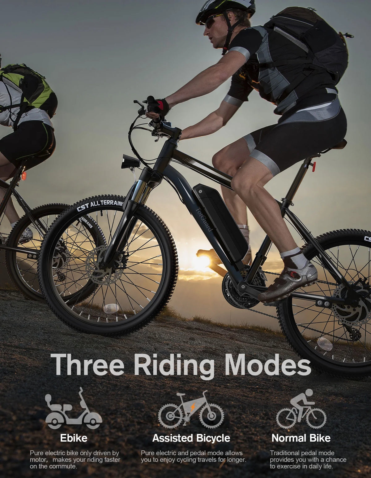 Electric Bike 26'' 350W 36V 10.4Ah 21 Speed C7729