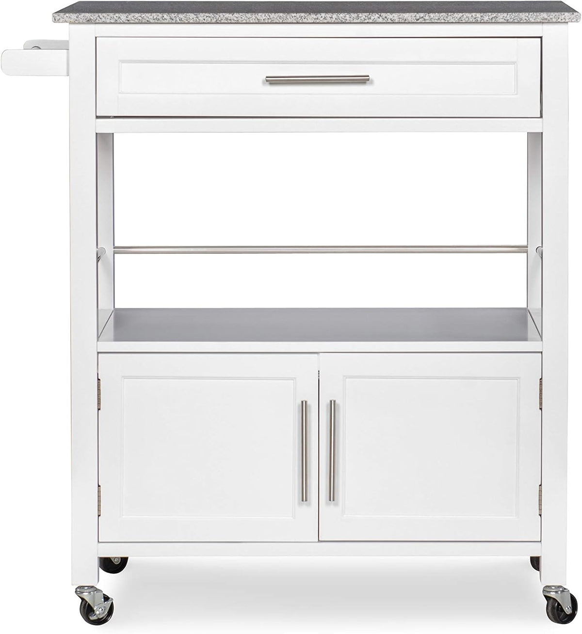 White Kitchen Cart D398