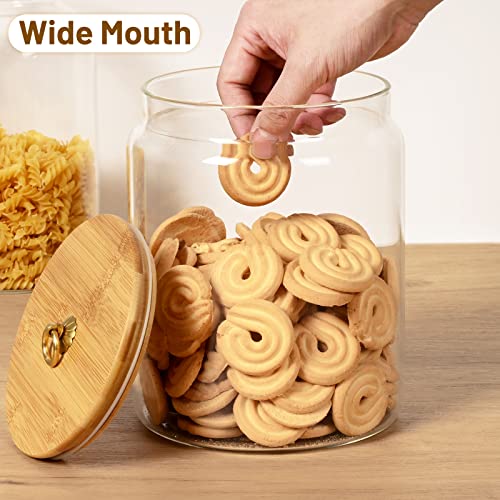 1 Gallon Glass Food Storage Jars with Bamboo Lids A595