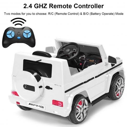 White Remote Control Kids Riding Car A434768