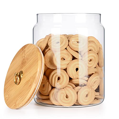 1 Gallon Glass Food Storage Jars with Bamboo Lids A595