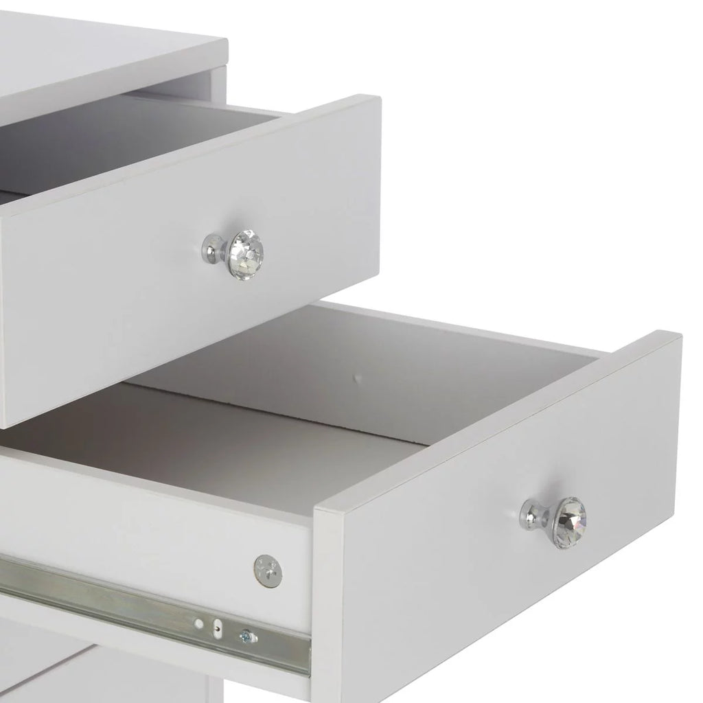 Light Pink 9 Drawer Makeup Vanity Storage S55832