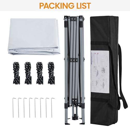 10x10 White Instant Canopy Tent J408363