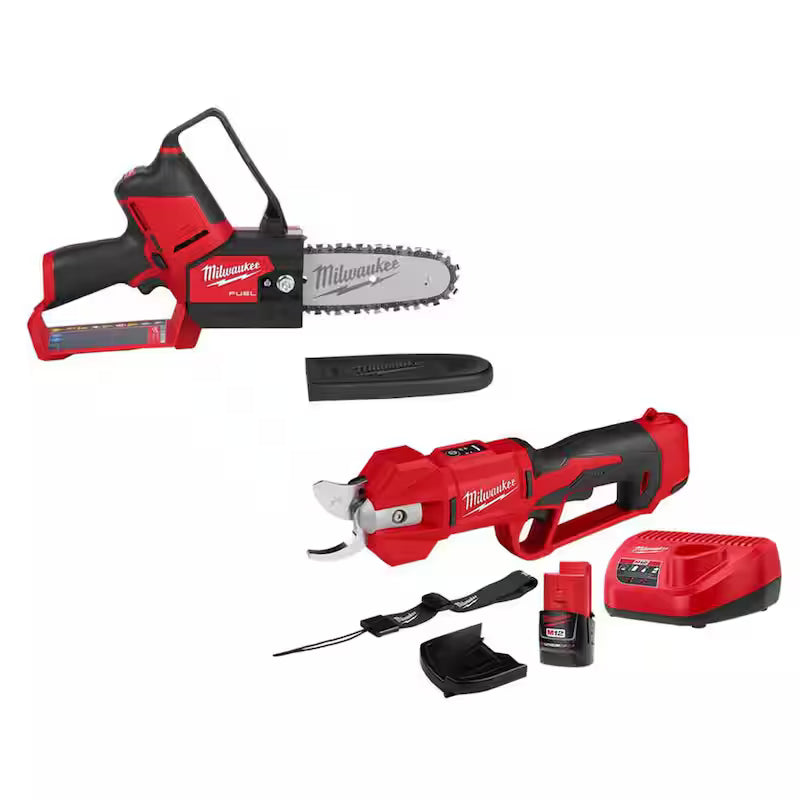 12V Lithium-Ion Brushless Cordless Pruning Saw with Pruner Shears Kit Q382