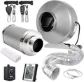 6 Inch Inline Fan Combo with Variable Speed Controller and Humidity Monitor W546