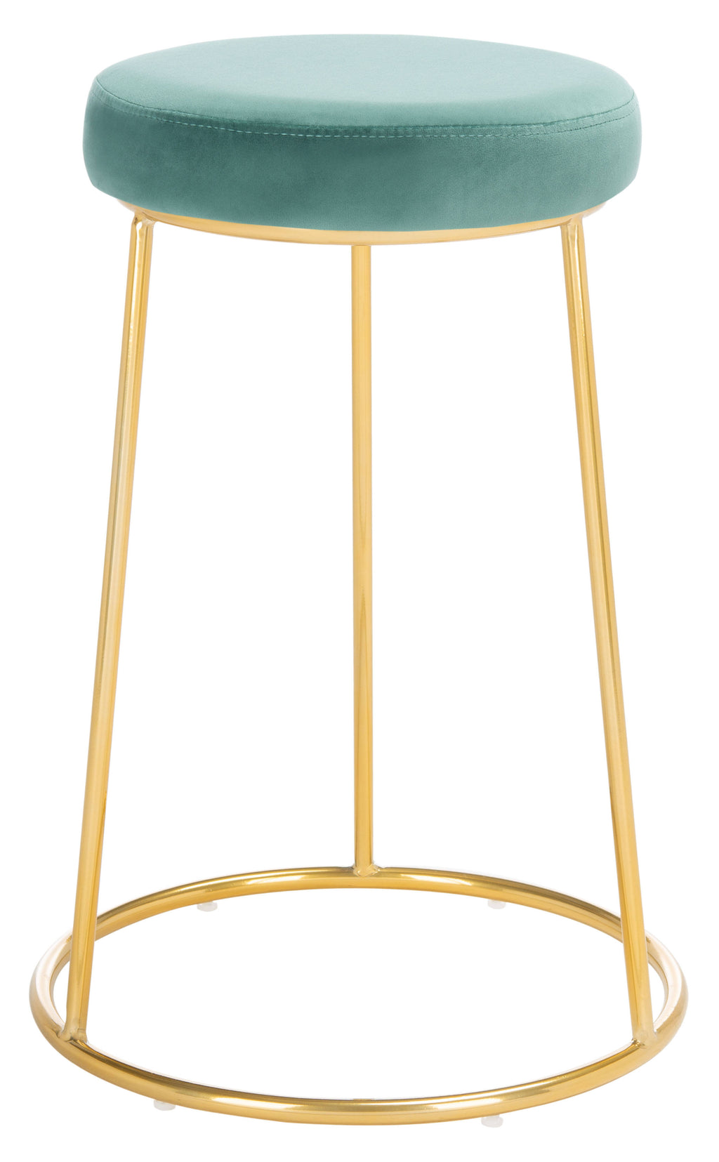 Round Counter Stool Seafoam Gold T180601