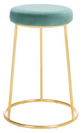 Round Counter Stool Seafoam Gold T180601