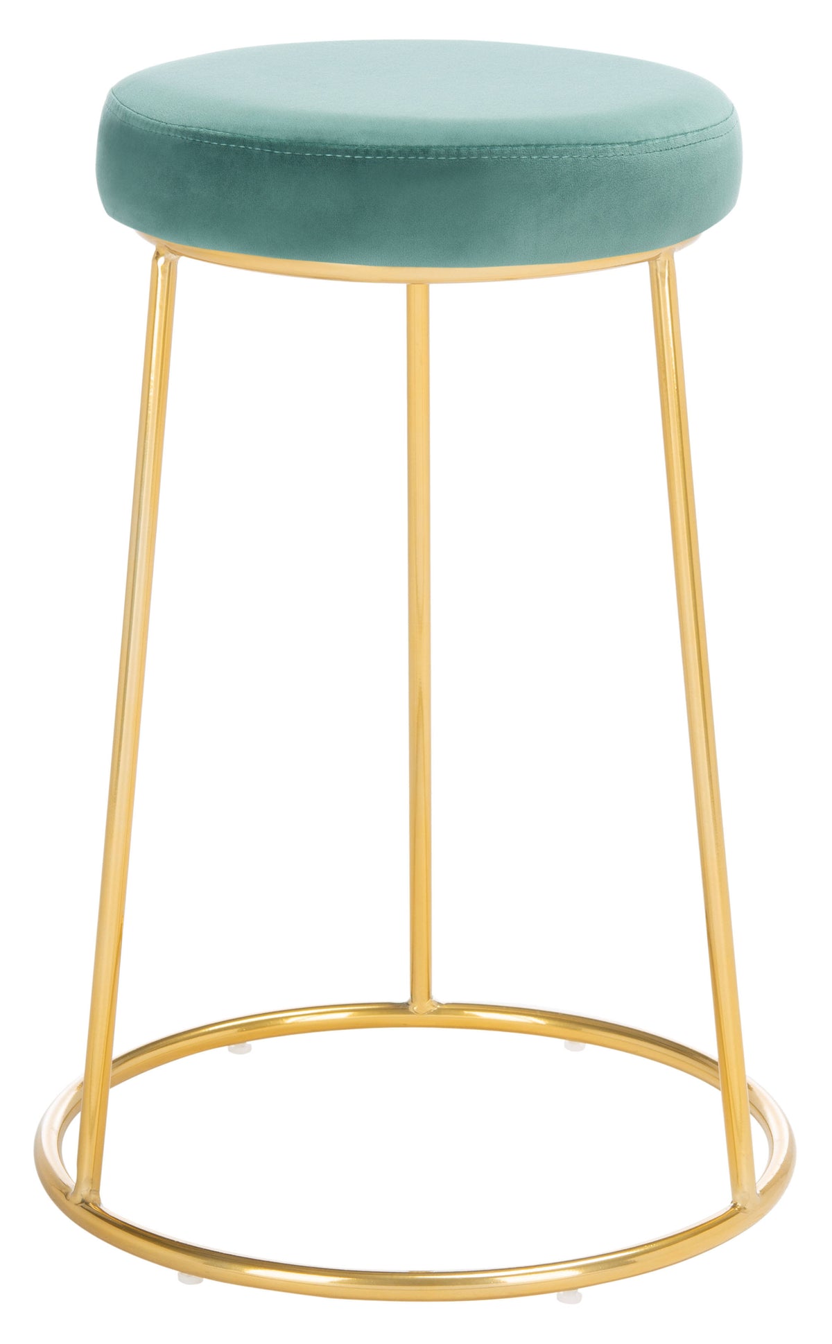 Round Counter Stool Seafoam Gold T180601