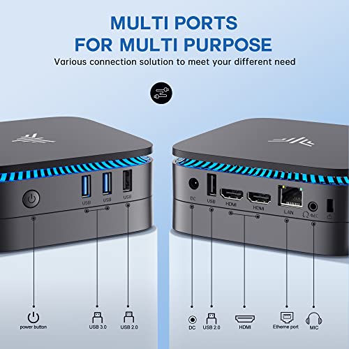 Mini PC, Intel N95 8GB RAM 256GB SSD, 4K HDMI T918464
