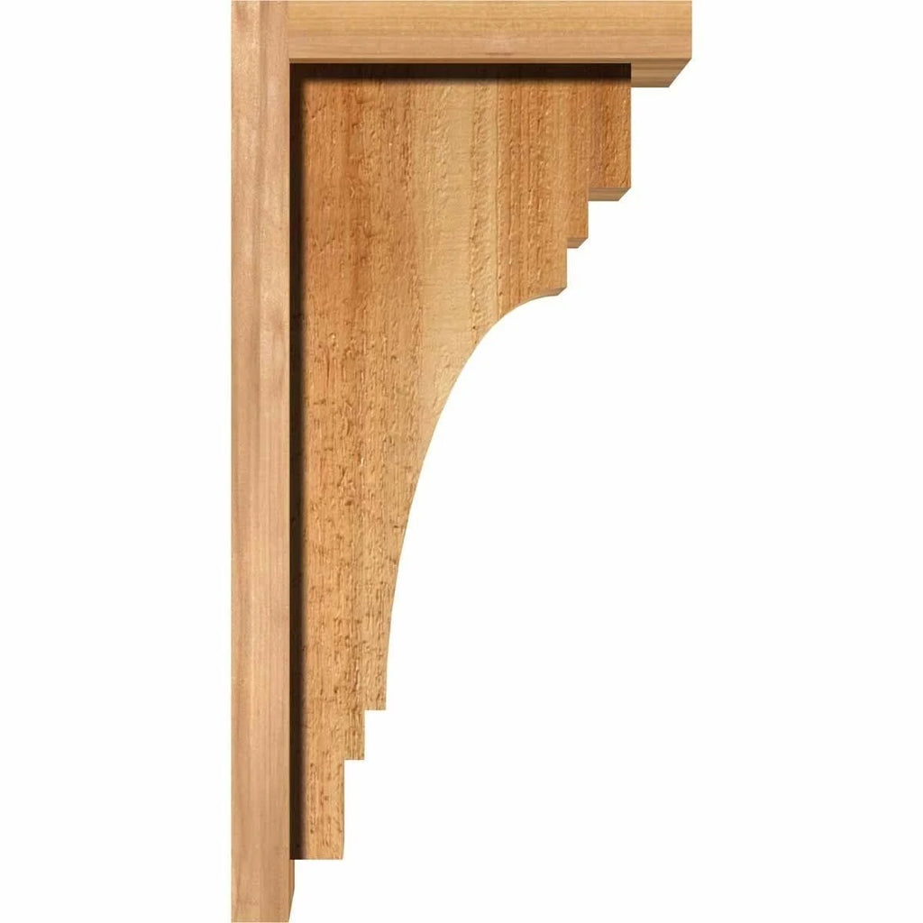 Pescadero Rough Sawn Corbel with Backplate, Western Red Cedar Y48825