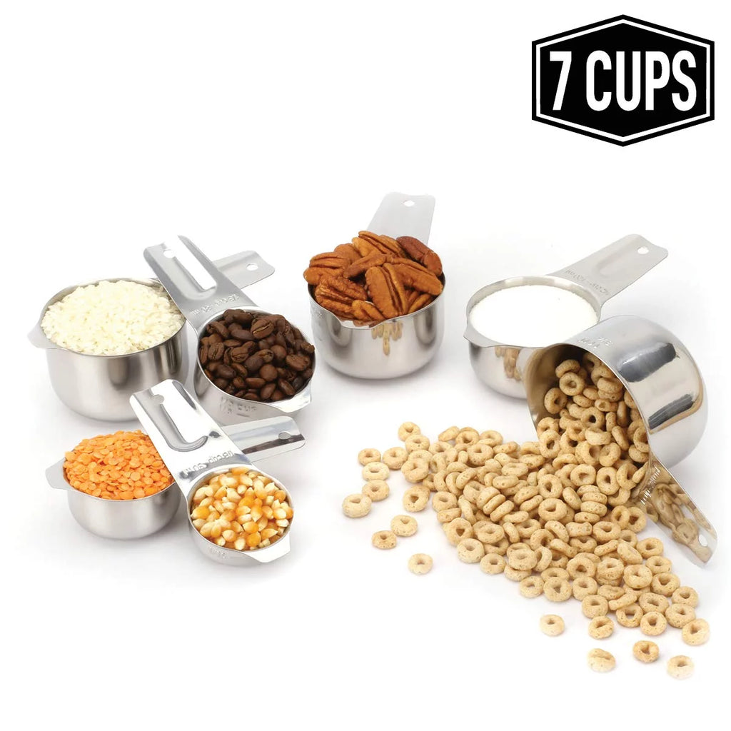18/8 Stainless Steel 7 Piece Measuring Cups Set V518823