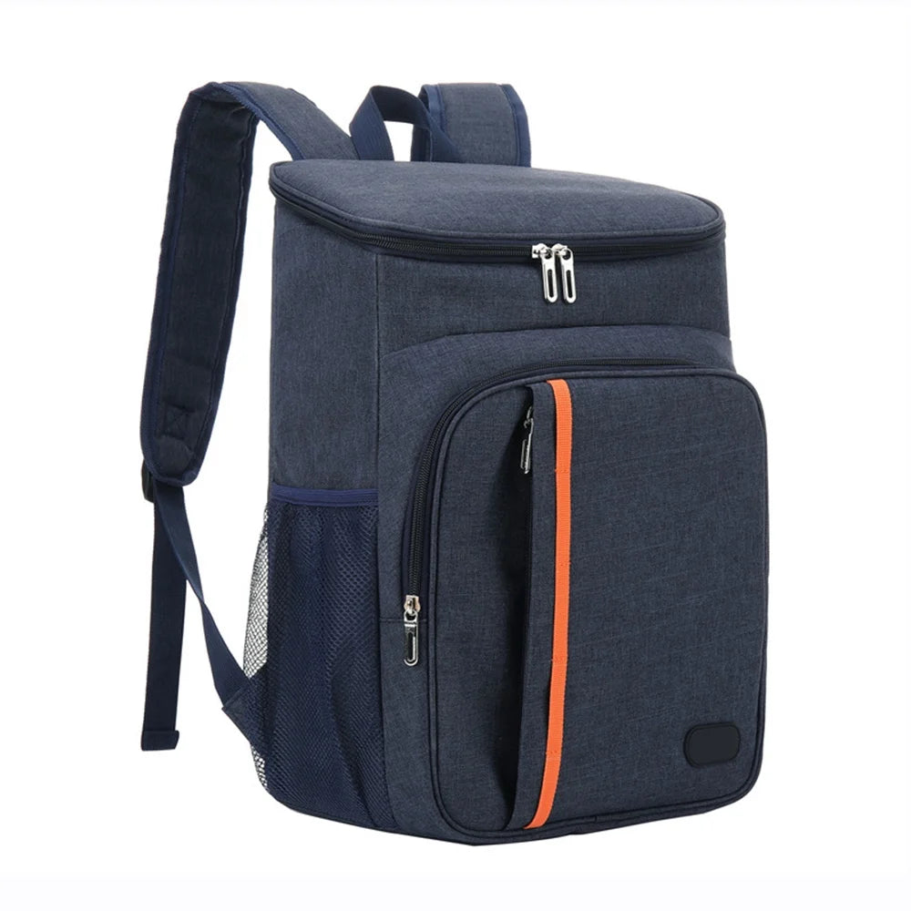 Insulated Cooler Backpack, Navy blue O134869