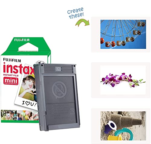 Ice White Instant Camera with Film and Accessories Bundle H807400