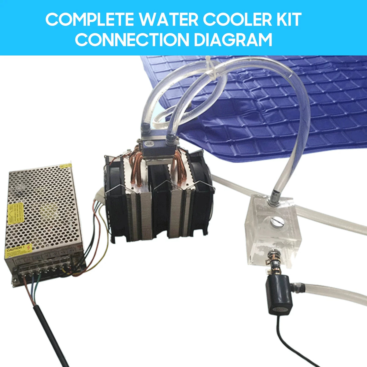 180W Semiconductor Refrigeration Aquarium Chiller for 40 Liters B169