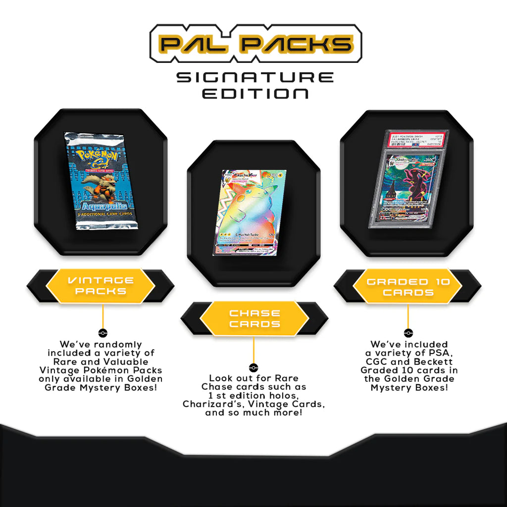 Golden Pokemon Trading Card Mystery Box S470