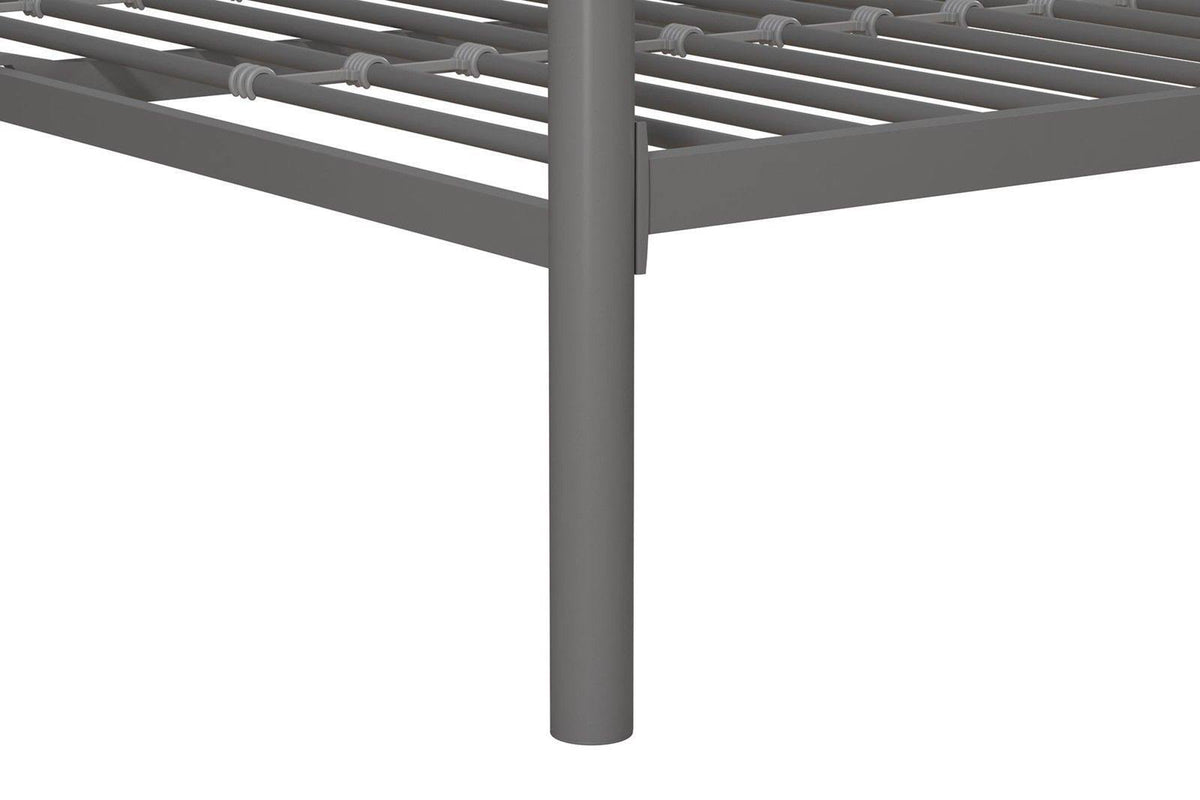Twin Over Full Bunk Bed with Built-In Ladder Q9887