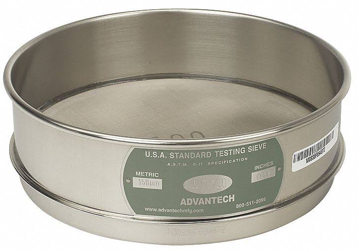 8x22 Test Sieve, Stainless Steel F315