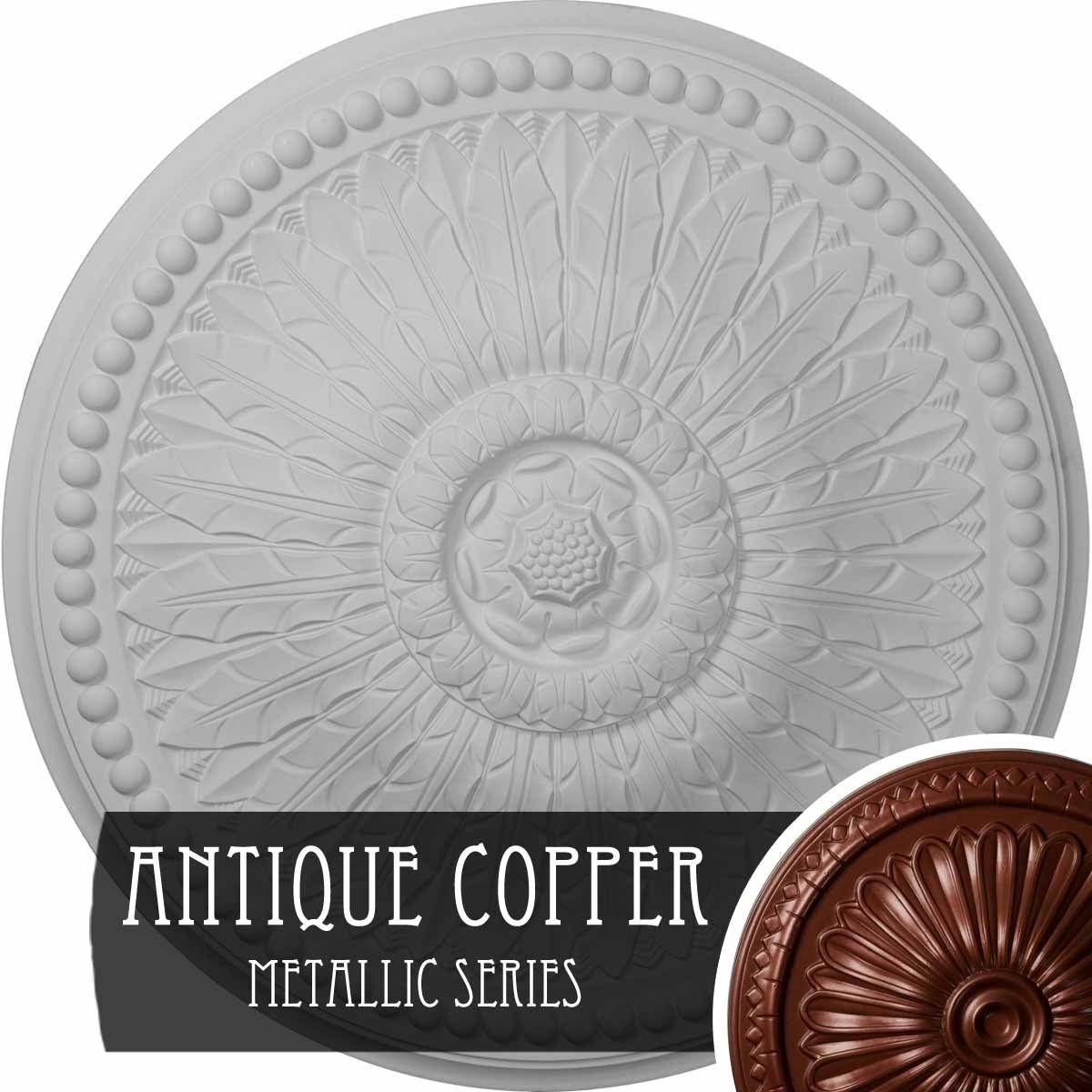 29 3/8x22OD x 2 7/8x22P Ceiling Medallion (Clear Yellow) F648