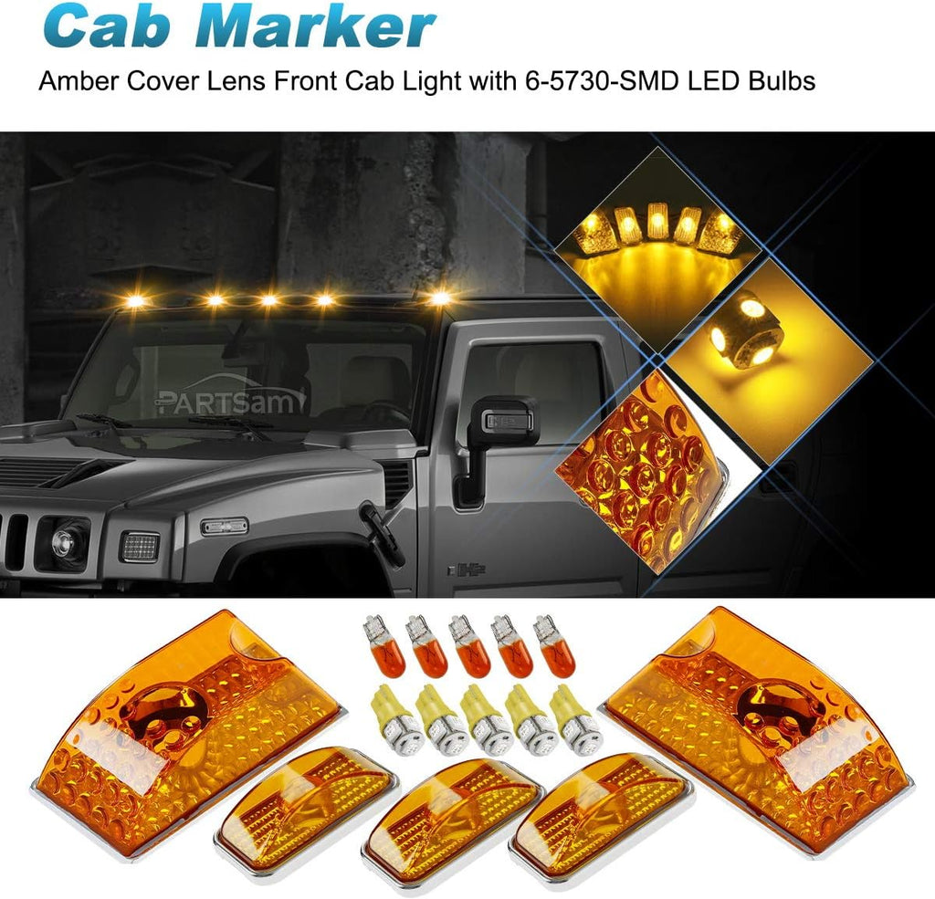 10Pcs Clearance Marker Running Lights Assembly Kits with LED Bulbs L23389