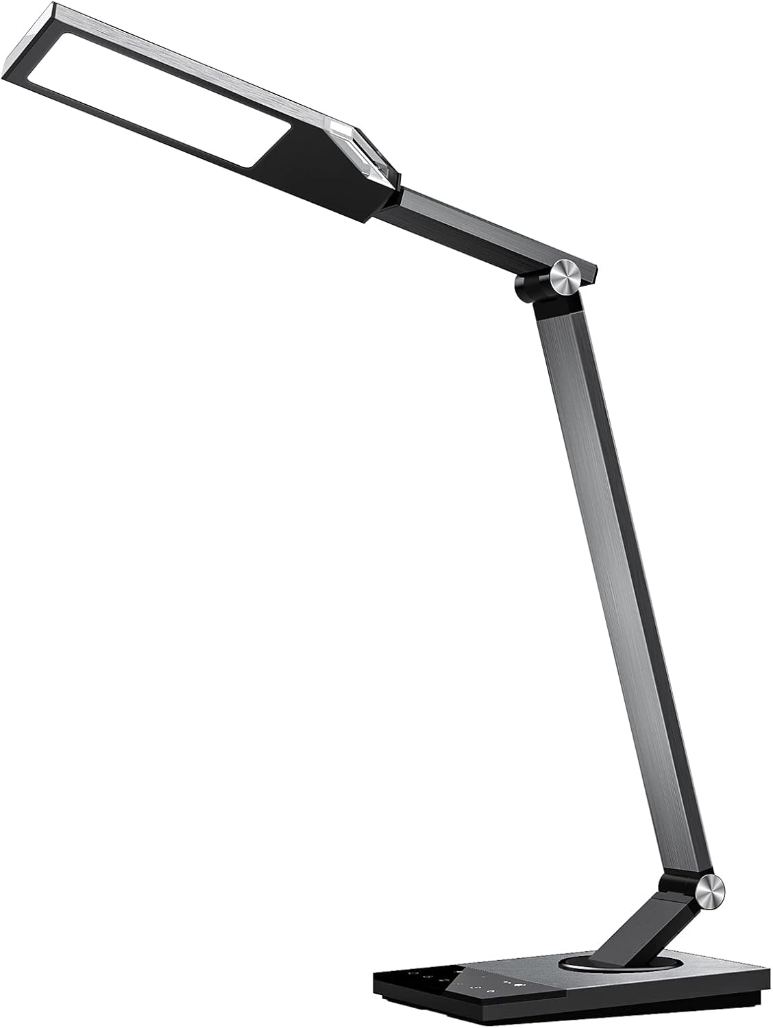 LED Desk Lamp with USB Port, Adjustable, Touch Control, Grey R2155
