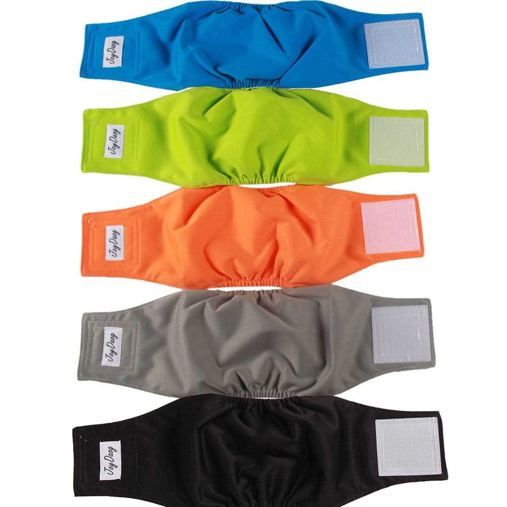 5 Pack Washable Dog Diapers Male L3512
