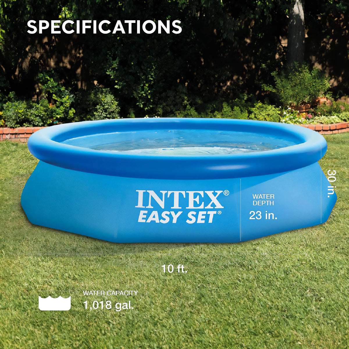 10' x 30 Inflatable Swimming Pool Y1658