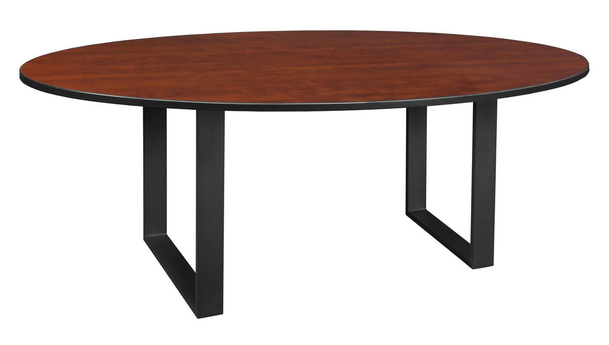 Oval Table Top - Mahogany Mocha Walnut V7940