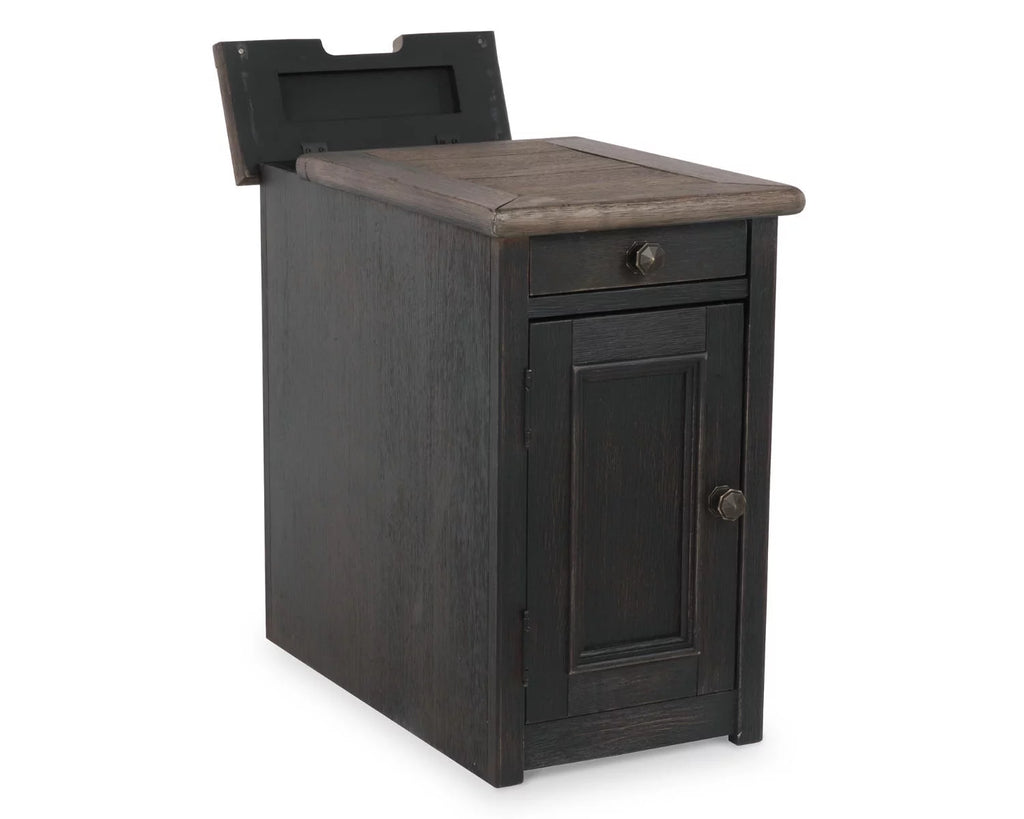 Chairside End Table with USB Ports & Outlets D11725