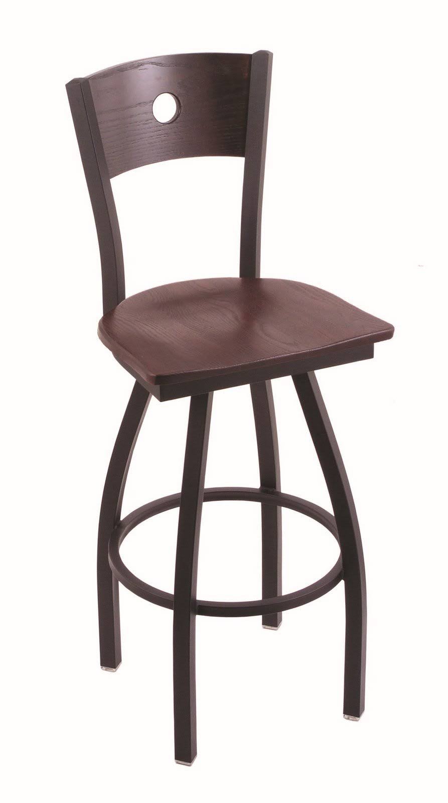 Counter Stool with Black Wrinkle Finish and Dark Cherry Oak Seat Z40869