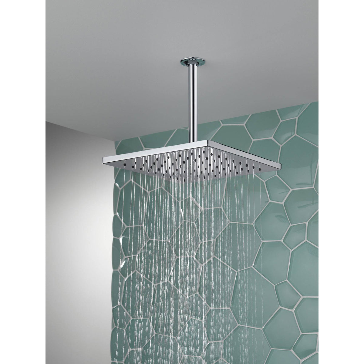 Chrome Metal Raincan Shower Head X19568