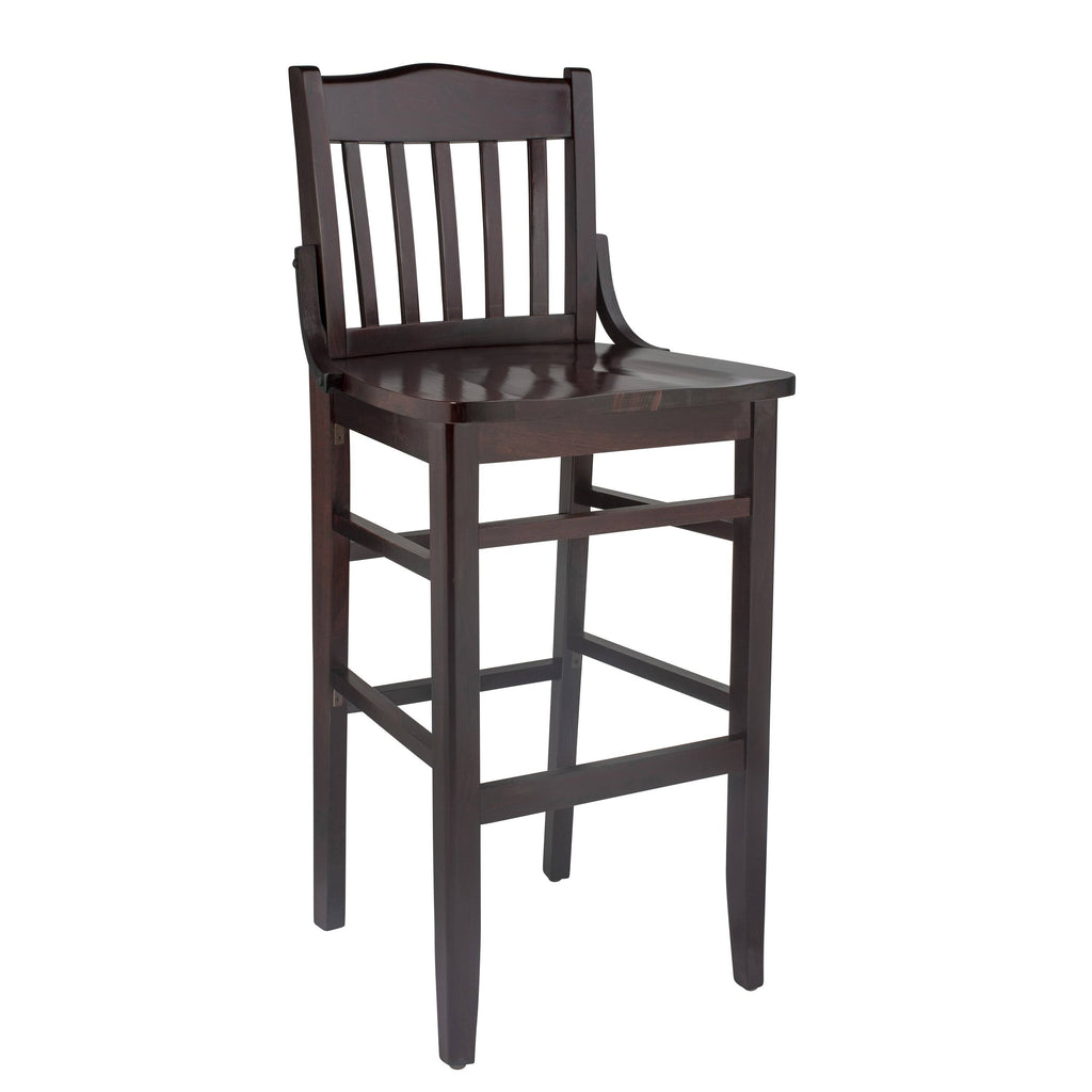 Dark Mahogany Wooden Bar Stool O997099