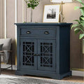 2 Door Navy Accent Cabinet A457512