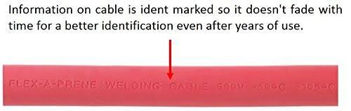 Red 4 Gauge AWG Welding Cable 50 Feet W2165