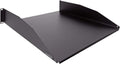 2U 19-Inch Rack Mount Cantilever Server Cabinet Shelf Black D10900
