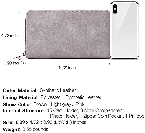 Womens Bifold Wristlet Wallet J862