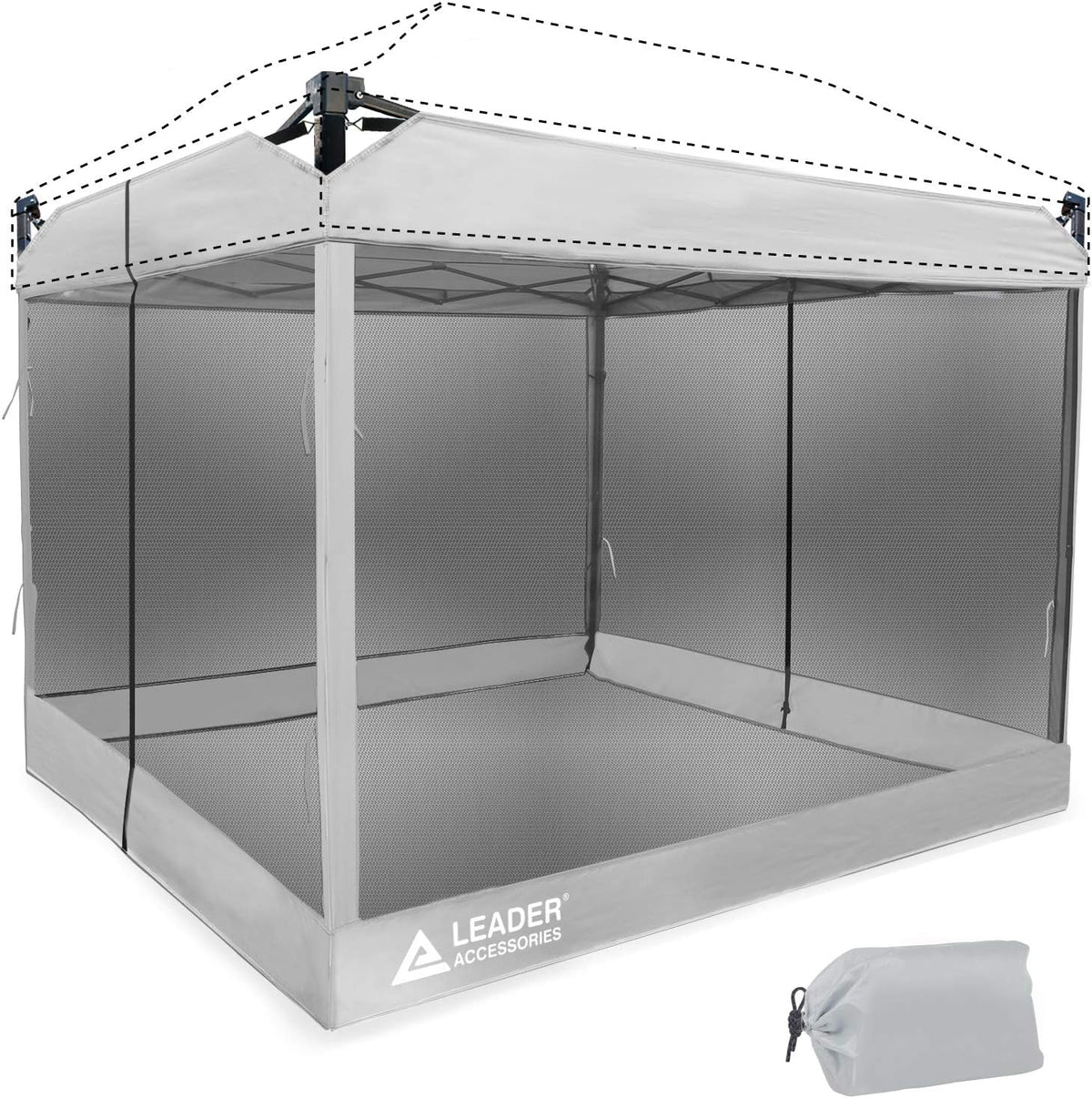 Mesh Screen Zippered Wall Panels for 10' x 10' Canopy R3292