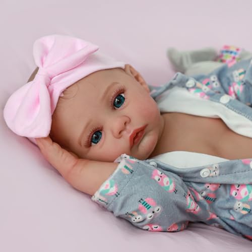 18 Inch Realistic Reborn Baby Doll with Soft Weighted Body W27180