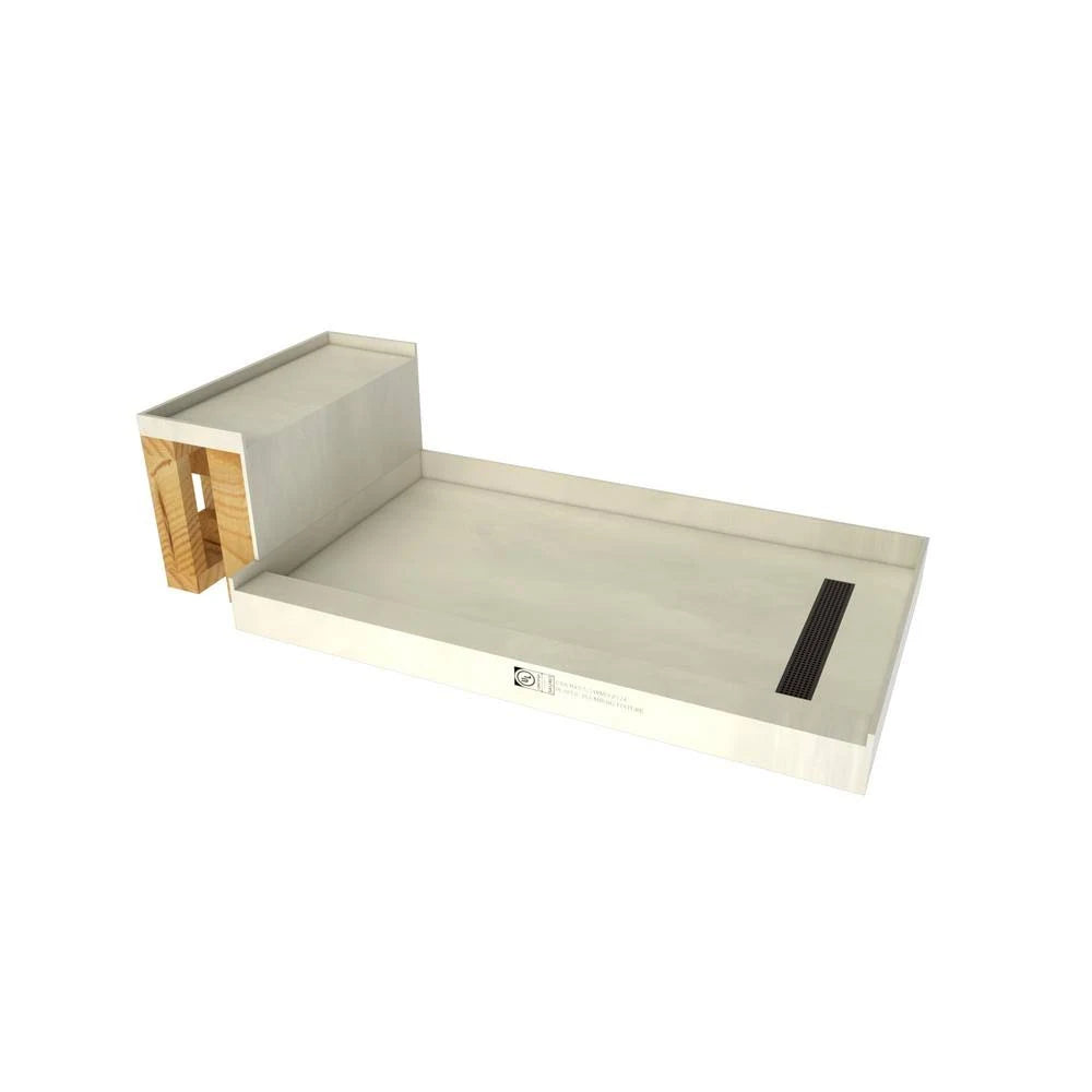 Rectangular Shower Base with Right Drain M205847