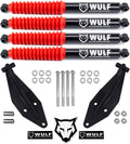 Front Dual Shock Kit for 4" Lift Kits compatible with 1999-2004 Ford F350 Super Duty 4X4 A234530