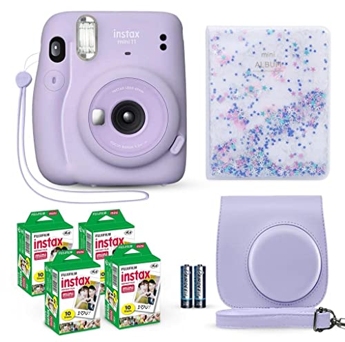 Ice White Instant Camera with Film and Accessories Bundle H807400