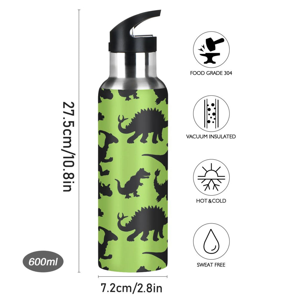 Stainless Steel Vacuum Insulated Water Bottle with Straw Lid 20 OZ K17469