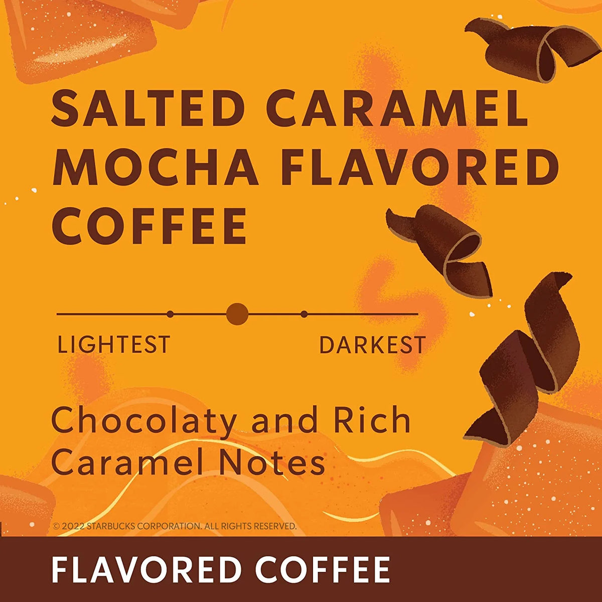 Salted Caramel Mocha Flavored Ground Coffee 6 bags (11 oz each) G809