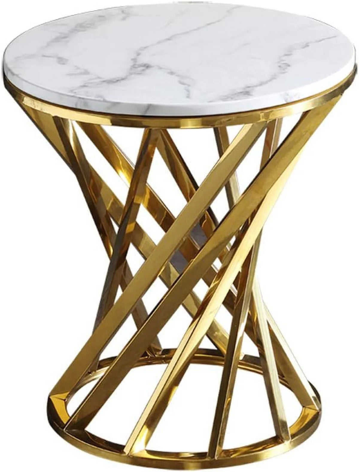 Round Coffee Table with Storage Shelf Y165136