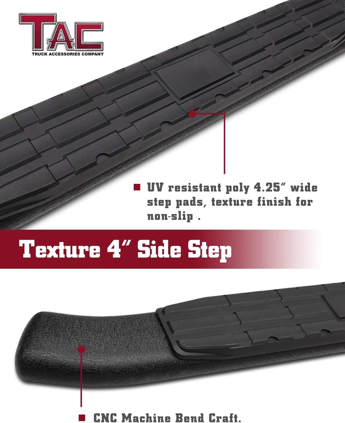 Black Texture Side Bars for Ford Ranger Super Cab Pickup (2pcs) J84217
