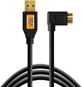 USB 3.0 to Micro-B Right Angle Cable, 15' (4.6m), Black J278