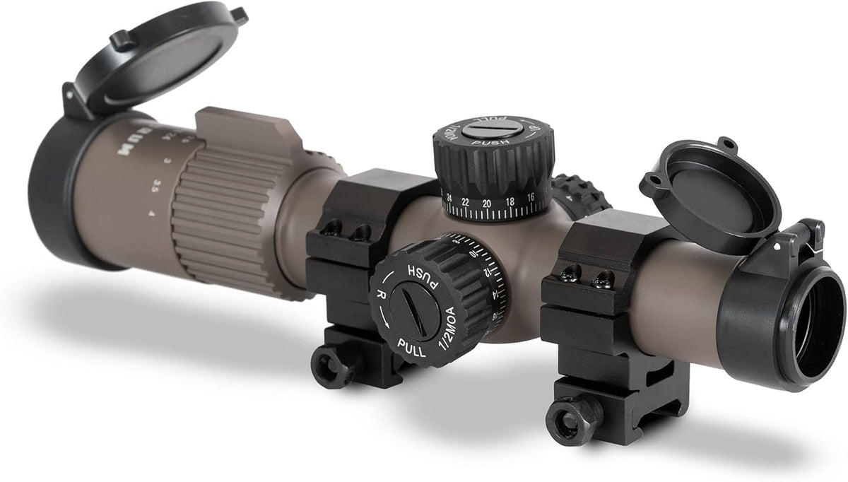 1-4x24 First Focal Plane Rifle Scope with Illuminated BDC Reticle M9747