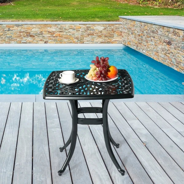 Cast Aluminum Square Outdoor Table Y778980
