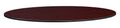 Oval Table Top - Mahogany Mocha Walnut V7940