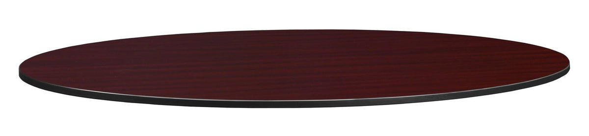 Oval Table Top - Mahogany Mocha Walnut V7940